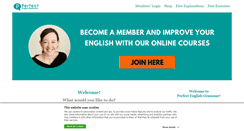 Desktop Screenshot of perfect-english-grammar.com